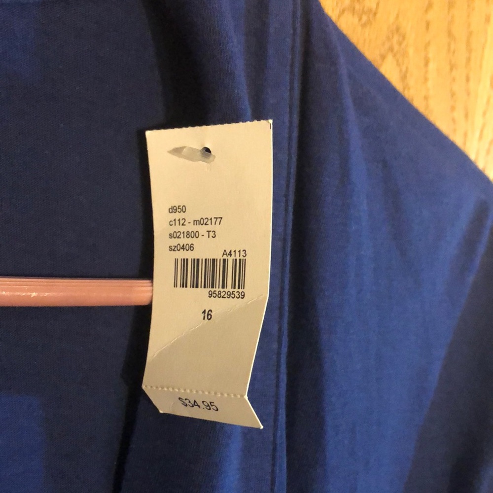 🆕Lane Bryant Modal blue Open Front Cardigan Size 16 - Picture 4 of 5